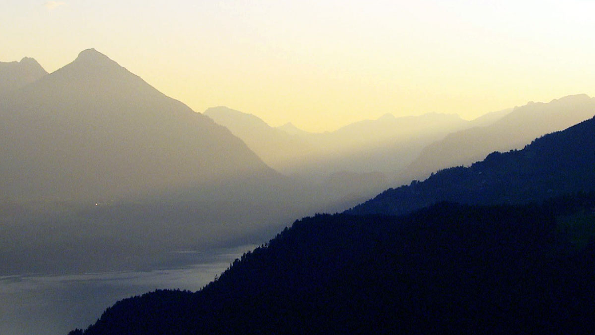 Sunset View from Harder Kulm – Interlaken